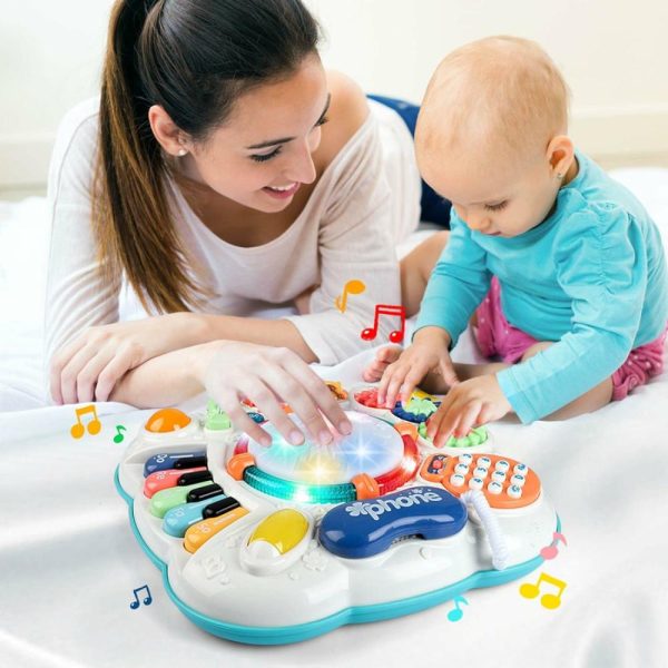 Brinquedos Eletrônicos de Desenvolvimento Precoce |   Brinquedos para Bebês e Crianças Pequenas – Centro de Atividades para Bebês de 6 a 18 Meses – Mesa Musical Educativa para Meninos e Meninas de 1 a 3 Anos – Presentes Ideais Brinquedos Eletrônicos de Desenvolvimento Precoce Brinquedos Eletrônicos de Desenvolvimento Precoce