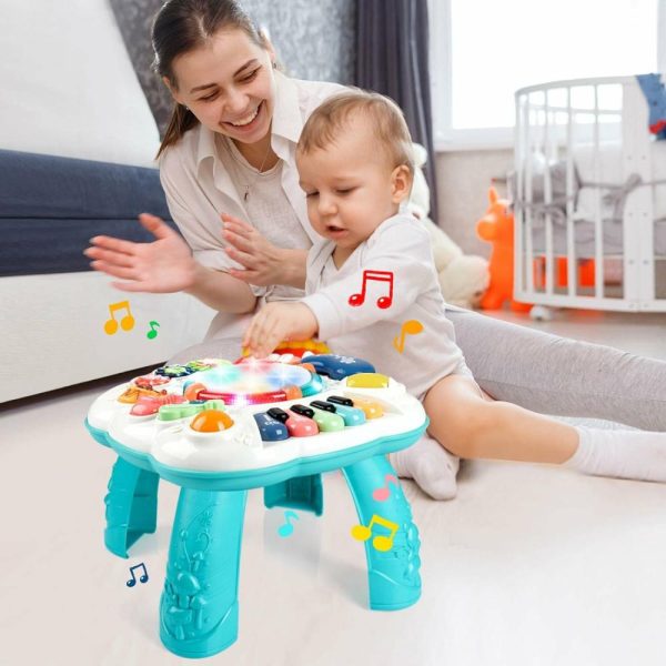 Brinquedos Eletrônicos de Desenvolvimento Precoce |   Brinquedos para Bebês e Crianças Pequenas – Centro de Atividades para Bebês de 6 a 18 Meses – Mesa Musical Educativa para Meninos e Meninas de 1 a 3 Anos – Presentes Ideais Brinquedos Eletrônicos de Desenvolvimento Precoce Brinquedos Eletrônicos de Desenvolvimento Precoce