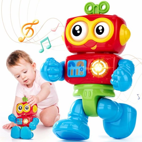 Brinquedos Eletrônicos de Desenvolvimento Precoce |   Brinquedos para Menino de 1 Ano – Presente de Aniversário – Robô de Atividade Musical com Luzes e Poseável para Bebês de 12 a 18 Meses – Brinquedo Interativo para Habilidades Motoras para Crianças de Um Ano Brinquedos Eletrônicos de Desenvolvimento Precoce Brinquedos Eletrônicos de Desenvolvimento Precoce