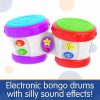 Brinquedos Musicais |   Aprendizagem Precoce – Pequenos Tambores Bongo – Brinquedos Musicais Eletrônicos para Crianças e Presentes para Meninos e Meninas a Partir de 12 Meses – Brinquedo Musical Premiado para Aprendizagem Multi Brinquedos Musicais Brinquedos Musicais