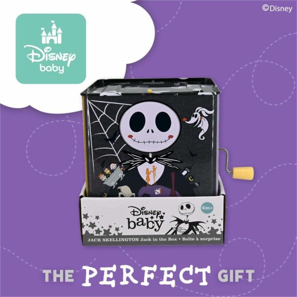 Brinquedos Musicais |   Bebê O Estranho Mundo de Jack Skellington Brinquedo Musical Clássico Jack In The Box para Bebês e Crianças Pequenas 5 Polegadas Brinquedos Musicais Brinquedos Musicais