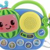 Brinquedos Musicais |   Brinquedo Auxiliar Cocomelon Boombox com Microfone para Crianças Pequenas – Música Integrada e Luzes Piscantes – Presentes para Fãs de Cocomelon Brinquedos Musicais Brinquedos Musicais