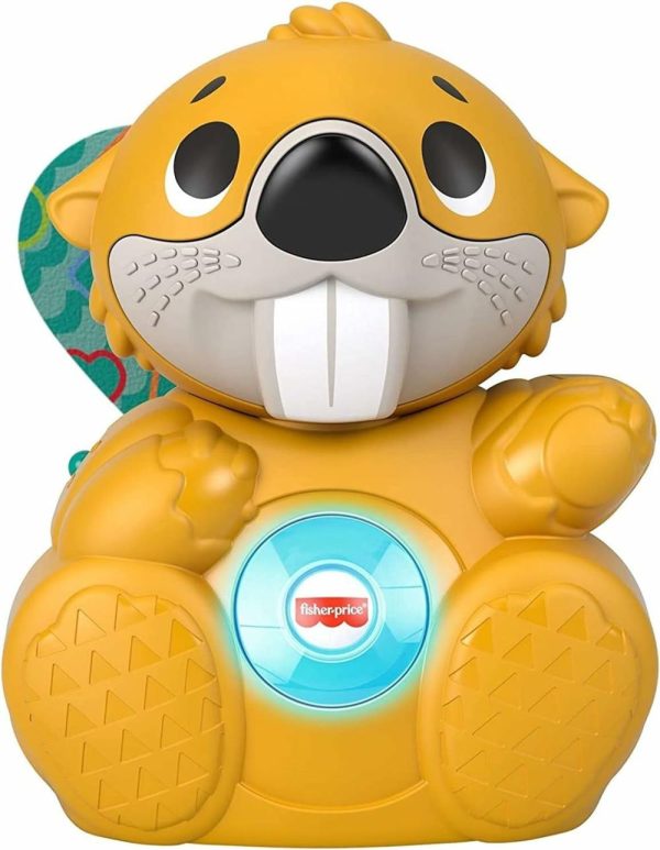 Brinquedos Musicais |   Brinquedo de Aprendizado para Bebês Linkimals Boppin’ Beaver com Música e Luzes para Bebês a Partir de 9 Meses – Compatível Apenas com Itens Linkimals Brinquedos Musicais Brinquedos Musicais