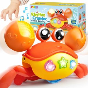 Brinquedos Musicais |   Brinquedo de Barriga de Caranguejo Rastejante  Brinquedos de Caranguejo Andante para Bebês  Brinquedo Interativo de Grande Caranguejo com Sensor Inteligente  Luzes e Botões  Caranguejo Dançante com Evitação Automática de Obstáculos  Presente para Crianças Pequenas Brinquedos Musicais Brinquedos Musicais