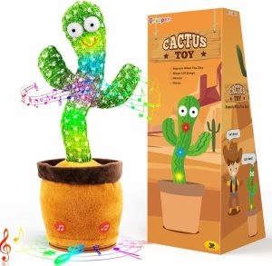 Brinquedos Musicais |   Brinquedo de Cacto Dançante e Falante – Brinquedo de Cacto para Bebês que Repete o que Você Diz – Presentes para Meninos e Meninas – Enfeites de Cesta de Páscoa – Brinquedo de Cacto que Imita e Canta 120 Canções com Gravador de 15 Segundos – Brinquedos Musicais. Brinquedos Musicais Brinquedos Musicais