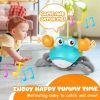 Brinquedos Musicais |   Brinquedo de Caranguejo Rastejante para Bebês – Presentes de Tempo de Barriga para Recém-Nascidos de 3 a 6 Meses e de 6 a 12 Meses – Caranguejo Iluminado que Anda, Dança e se Move com Música e Evita Obstáculos – Brinquedo Sensorial Recarregável Atualizado (Verde) Brinquedos Musicais Brinquedos Musicais