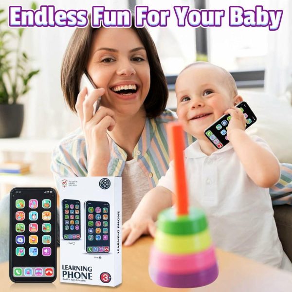 Brinquedos Musicais |   Brinquedo de Celular para Bebês: Brinquedo de Telefone Falso para Crianças de 6 a 12 Meses – Telefone de Brincadeira para Crianças de 1 a 3 Anos – Brinquedos de Smartphone para Crianças com Música e Aprendizado para 3, 4, 5 e 6 Anos Brinquedos Musicais Brinquedos Musicais