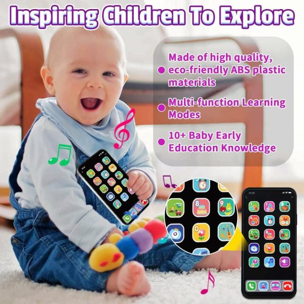 Brinquedos Musicais |   Brinquedo de Celular para Bebês: Brinquedo de Telefone Falso para Crianças de 6 a 12 Meses – Telefone de Brincadeira para Crianças de 1 a 3 Anos – Brinquedos de Smartphone para Crianças com Música e Aprendizado para 3, 4, 5 e 6 Anos Brinquedos Musicais Brinquedos Musicais