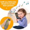 Brinquedos Musicais |   Brinquedo de Celular para Bebês e Brinquedo de Controle Remoto para TV – Conjunto de Brinquedos para Crianças de 1 a 3 Anos com Luz e Som – Telefone para Crianças com Educação Pré-Escolar e Brinquedo Musical para Meninos e Meninas – 3 Modos de Idioma: Inglês, Francês e Espanhol Brinquedos Musicais Brinquedos Musicais