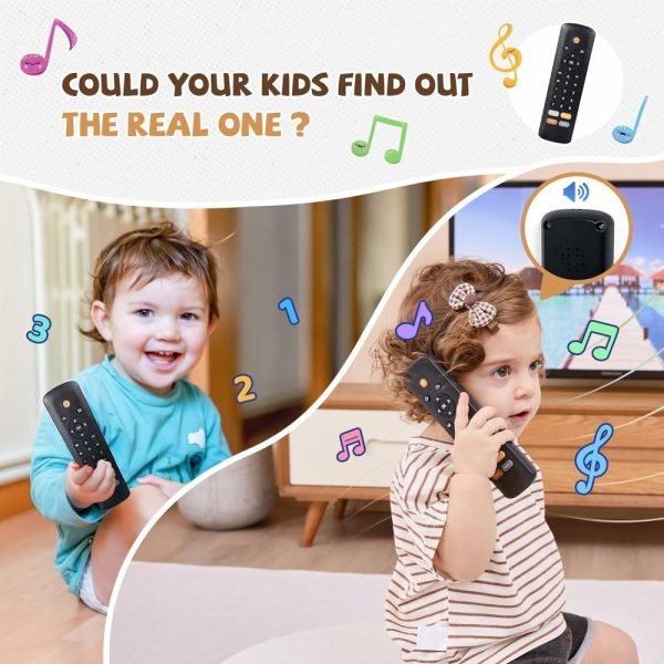 Brinquedos Musicais |   Brinquedo de Controle Remoto para Bebês – Brinquedos de Aprendizado Precoce para Bebês – Brinquedos Musicais para Bebês – Brinquedos para Crianças com Brincadeira Realista, Luzes e Sons – Presente para Meninos e Meninas de 1 a 2 Anos Brinquedos Musicais Brinquedos Musicais