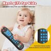 Brinquedos Musicais |   Brinquedo de Controle Remoto para Bebês de 1 Ano – Presentes para Meninos e Meninas – Brinquedo de Controle Remoto Realista para Crianças com Música e Luz – Brinquedo Educativo para Aprendizado Precoce – Controle Remoto para Bebês de 6 a 12 Meses e 12 a 18 Meses Brinquedos Musicais Botões Azuis