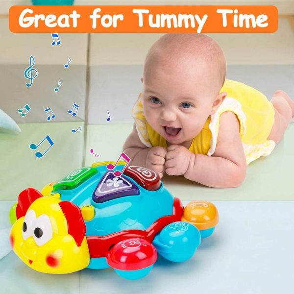 Brinquedos Musicais |   Brinquedo de Engatinhar para Bebês de 6 a 12 Meses – Brinquedo Bilingue em Espanhol e Inglês para Aprendizado de Bebês de 0 a 3-6-7-8-9-10-12-18 Meses – Brinquedo Educativo Musical com Luz para Meninos e Meninas de 1 Ano – Presente de Páscoa para Crianças – Brinquedo para Hora da Barriguinha. Brinquedos Musicais Brinquedos Musicais