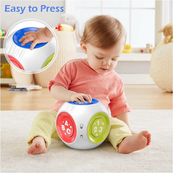 Brinquedos Musicais |   Brinquedo Educativo Bilingue Cubo para Meninos e Meninas a Partir de 1 Ano – Presente Musical para Desenvolvimento Infantil – Brinquedo para Bebês de 12 a 18 Meses – Brinquedo Educacional para Crianças de 1 a 2 Anos – Presentes para o Primeiro Natal e 1º Aniversário de Crianças de 1 Ano Brinquedos Musicais Brinquedos Musicais