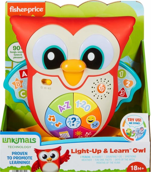 Brinquedos Musicais |   Brinquedo Educativo para Bebês Linkimals Coruja Iluminada e Aprendizado para Idades a Partir de 18 Meses Compatível Somente com Itens Linkimals Brinquedos Musicais Brinquedos Musicais