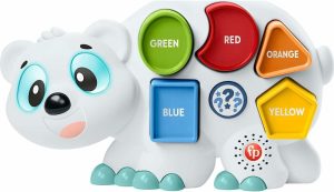 Brinquedos Musicais |   Brinquedo Educativo para Bebês Linkimals Puzzlin’ Shapes Urso Polar com Luzes e Música para Crianças a Partir de 18 Meses – Compatível Somente com Itens Linkimals Brinquedos Musicais Brinquedos Musicais