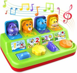 Brinquedos Musicais |   Brinquedo Interativo Pop Up com Música e Som – Brinquedos de Causa e Efeito para Bebês de 1 Ano e 9-12-18 Meses – Meninas e Meninos – Brinquedo Educativo Iluminado para Idade de 1 a 2 Anos – Presente para Bebês Brinquedos Musicais Brinquedos Musicais