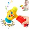 Brinquedos Musicais |   Brinquedo Martelo Musical com Luzes para Bebês de 12 a 18 Meses – Martelo Infantil com Sons e Luzes para Crianças de 1 Ano Brinquedos Musicais Brinquedos Musicais