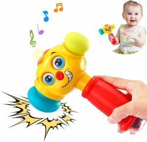 Brinquedos Musicais |   Brinquedo Martelo Musical com Luzes para Bebês de 12 a 18 Meses – Martelo Infantil com Sons e Luzes para Crianças de 1 Ano Brinquedos Musicais Brinquedos Musicais