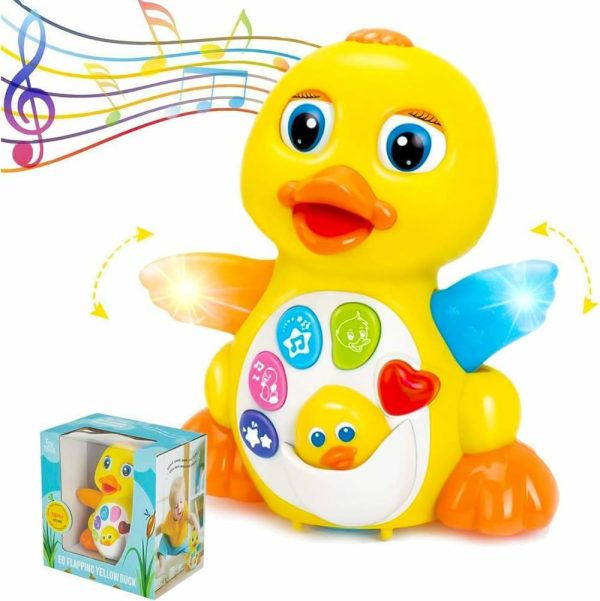 Brinquedos Musicais |   Brinquedo Musical de Pato Bebê – Pato Amarelo Dançante e Andante – Pato Interativo com Ação Educacional, Luzes e Música. Brinquedos Musicais Brinquedos Musicais