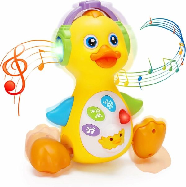 Brinquedos Musicais |   Brinquedo Musical de Pato para Bebês – Dançante e Engatinhando – Brinquedos para Hora da Barriga com Luz – Presentes de Aniversário para Meninos e Meninas de 1 a 2 Anos – Desenvolvimento e Aprendizado para Bebês de 0 a 18 Meses – Brinquedos para Crianças de 1 a 2 Anos Brinquedos Musicais Brinquedos Musicais