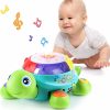 Brinquedos Musicais |   Brinquedo Musical de Tartaruga para Bebês – Brinquedos para Barriga de Bebê que Engatinham com Luz e Som – Aprendizado Bilingue em Espanhol e Inglês para Crianças – Presentes de Aniversário para Meninos e Meninas de 6 a 18 Meses e 1 Ano Brinquedos Musicais Brinquedos Musicais