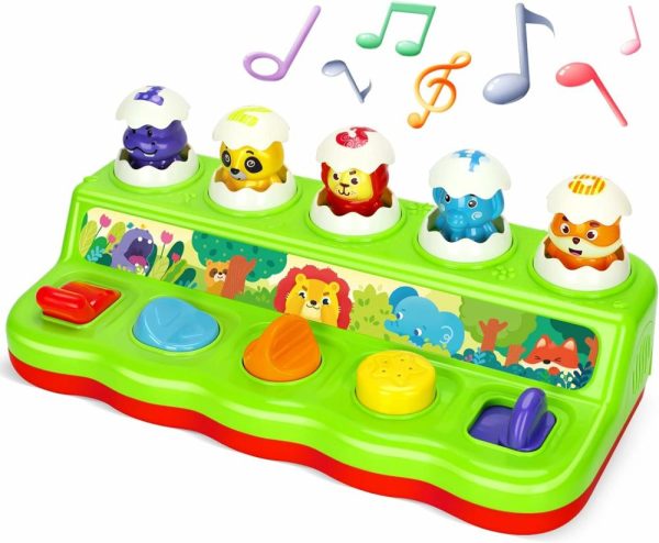 Brinquedos Musicais |   Brinquedo Pop Up de Animais com Música e Som – Brinquedo de Desenvolvimento Precoce para Bebês de 12 a 18 Meses – Ideal para Meninos e Meninas de 1 Ano Brinquedos Musicais Brinquedos Musicais