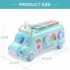 Brinquedos Musicais |   Brinquedo Xilofone de Ônibus Escolar para Bebês de 1 a 3 Anos – Brinquedos Musicais de Ônibus para Meninas de 1 Ano – Quebra-Cabeças de Formas e Xilofone Educativo – Presentes de Natal e Aniversário para Meninos e Meninas Brinquedos Musicais Brinquedos Musicais