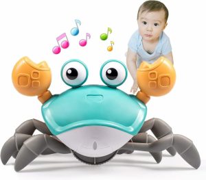 Brinquedos Musicais |   Brinquedos de Caranguejo para Bebês – Presentes de Brinquedos para Tummy Time para Bebês de 3 a 12 Meses, Meninos e Meninas, Dançando, Andando, Movendo-se, Aprendendo a Engatinhar, Presentes de Aniversário para Crianças (Verde) Brinquedos Musicais Brinquedos Musicais