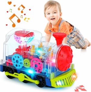 Brinquedos Musicais |   Brinquedos de Engatinhar para Bebês – Brinquedos para Crianças de 1 a 3 Anos com Luz Eletrônica e Música Sonora – Brinquedos de Trem Iluminados para Educação Precoce – Brinquedos para Hora da Barriga – Presentes de Natal e Aniversário para Meninos e Meninas Brinquedos Musicais Brinquedos Musicais