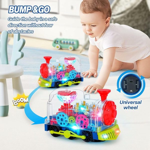 Brinquedos Musicais |   Brinquedos de Engatinhar para Bebês – Brinquedos para Crianças de 1 a 3 Anos com Luz Eletrônica e Música Sonora – Brinquedos de Trem Iluminados para Educação Precoce – Brinquedos para Hora da Barriga – Presentes de Natal e Aniversário para Meninos e Meninas Brinquedos Musicais Brinquedos Musicais