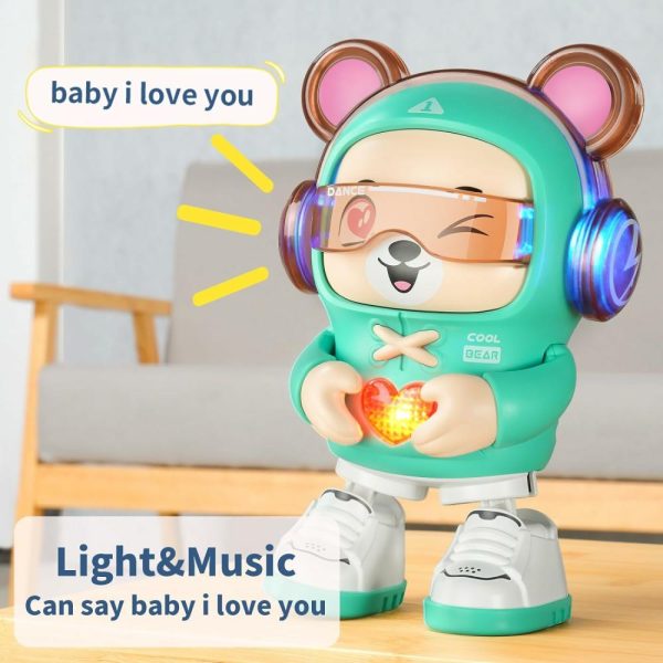 Brinquedos Musicais |   Brinquedos Interativos para Bebês, Com Luz e Música, Dança de Gestos de Amor, Brinquedo Divertido que Se Move e Rasteja para Bebês de 6 a 12 Meses, Brinquedo para Crianças de 1 a 5 Anos. Brinquedos Musicais Brinquedos Musicais