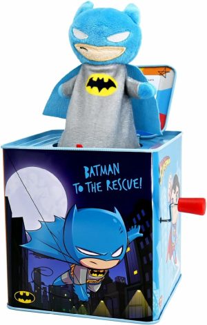 Brinquedos Musicais |   Brinquedos Musicais Dc Comics O Batman Jack In The Box para Bebês e Crianças Pequenas Toca “Pop Goes The Weasel” O Cavaleiro das Trevas Salta de uma Caixa Colorida Brinquedos Musicais Brinquedos Musicais