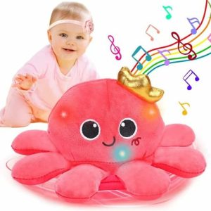 Brinquedos Musicais |   Brinquedos Musicais de Pelúcia Octopus para Bebês que Engatinham e Andam – Controle de Voz com Luz e Dança – Presentes para Meninos e Meninas de 3 a 4 Anos – Brinquedos Educativos Sensoriais para Crianças – Desenvolvimento de Aprendizado para Idade de 3 a 4 Anos Brinquedos Musicais Brinquedos Musicais