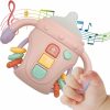 Brinquedos Musicais |   Brinquedos Musicais para Bebês – Brinquedo Sensorial para Crianças com Música e Luzes, Chupeta, Brinquedos de Mordida e Chocalho para Bebês a Partir de 18 Meses, Brinquedos para Meninos e Meninas (A-Rosa) Brinquedos Musicais A-pink