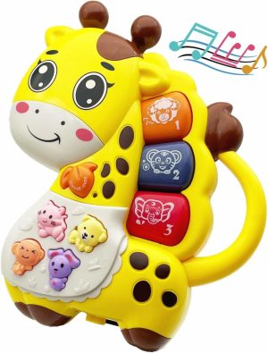 Brinquedos Musicais |   Brinquedos Musicais para Bebês de 12 a 18 Meses – Piano Musical de Animais com Luz para Bebês – Brinquedos Educativos para Crianças – Presente de Aniversário para Meninas e Meninos de 1 a 2 Anos (Girafa) Brinquedos Musicais Brinquedos Musicais