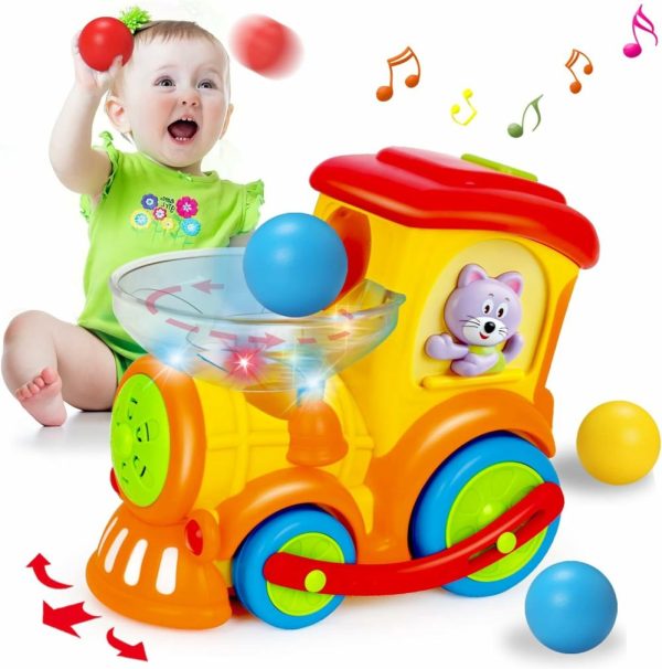 Brinquedos Musicais |   Brinquedos Musicais para Bebês de 6 a 12 Meses – Trem Infantil para Crianças de 3, 6, 8, 9, 10 e 18 Meses – Brinquedos Educativos para Meninos e Meninas de 1 a 3 Anos – Presente com Canções/Luzes/Rodas para Bebês de 0 a 6 Meses e 3 a 6 Meses. Brinquedos Musicais Brinquedos Musicais