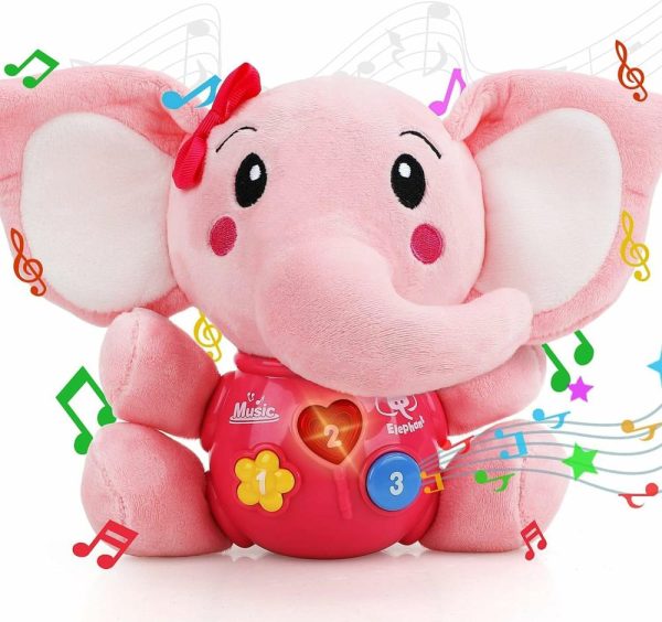 Brinquedos Musicais |   Brinquedos para Bebê Menina 0-6 Meses, Brinquedos para Bebê Menino, Presentes para Meninas, Brinquedos Musicais para Recém-Nascidos, Brinquedos para Meninas 0-3 Meses, Brinquedo de Elefante de Pelúcia, Brinquedos para Bebês 6-12 Meses, Presentes de Páscoa para Bebês Meninas. Brinquedos Musicais Brinquedos Musicais