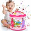 Brinquedos Musicais |   Brinquedos para Bebê Menina de 6 a 12 Meses: Brinquedos Musicais com Luz Rotativa do Oceano para Bebês de 12 a 18 Meses, Brinquedos de Aprendizado para Bebês que Engatinham, Presentes para Meninas de 1 a 3 Anos (Rosa) Brinquedos Musicais Brinquedos Musicais