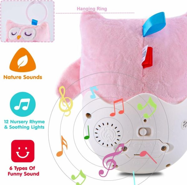 Brinquedos Musicais |   Brinquedos para Bebês 0-6-12 Meses – Coruja de Pelúcia Musical – Brinquedos de Animais de Pelúcia Fofos para Bebês com Luz e Sons – Brinquedo Sensorial Roly-Poly – Presente de Aniversário para Recém-Nascidos Meninos e Meninas Brinquedos Musicais Brinquedos Musicais