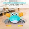 Brinquedos Musicais |   Brinquedos para Bebês Caranguejo Rastejante com Música e Luz – Brinquedo Interativo para Hora da Barriga que Evita Obstáculos Automaticamente para Meninos e Meninas (Azul) Brinquedos Musicais Azul