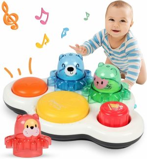 Brinquedos Musicais |   Brinquedos para Bebês de 1 Ano Menino Menina – Brinquedos Montessori para 1-2 Anos – Brinquedos Musicais Sensoriais para Bebês de 6-12-18 Meses – Brinquedos para Bebês de 9 Meses com Música e Luz – Brinquedo Presente para Crianças de 1-2 Anos Brinquedos Musicais Brinquedos Musicais