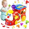 Brinquedos Musicais |   Brinquedos para Bebês de 1 Ano para Menino e Menina – Trem Musical, Brinquedos para Bebês de 6-12 e 12-18 Meses, Brinquedos Educativos de Aprendizagem Precoce Montessori para Meninas com Blocos/Música/Luz – Presentes de Natal e Aniversário para Crianças de 1, 2 e 3 Anos. Brinquedos Musicais Brinquedos Musicais