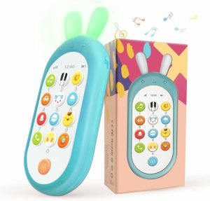 Brinquedos Musicais |   Brinquedos para Bebês de 1 Ano para Meninos e Meninas – Brinquedo de Celular para Bebês – Brinquedos Sensoriais de Aprendizado com 12 Funções – Brinquedos para Bebês de 6 a 12 Meses com Efeitos Sonoros e Luz – Brinquedos de Mordida para Bebês e Recém-Nascidos – Presente Ideal. Brinquedos Musicais Brinquedos Musicais