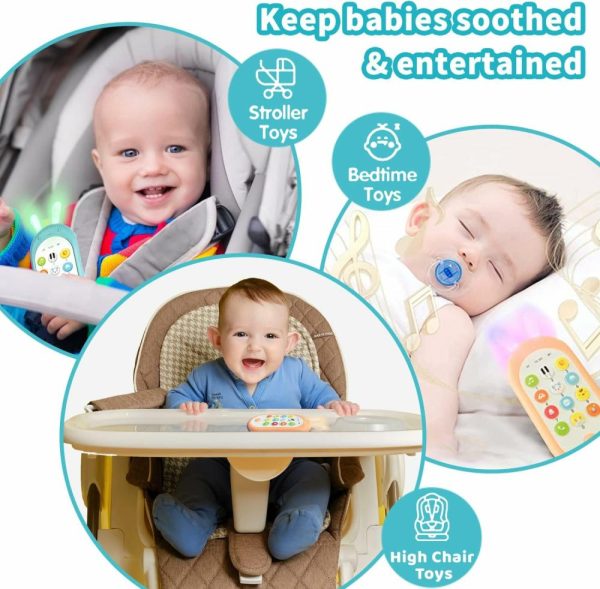 Brinquedos Musicais |   Brinquedos para Bebês de 1 Ano para Meninos e Meninas – Brinquedo de Celular para Bebês – Brinquedos Sensoriais de Aprendizado com 12 Funções – Brinquedos para Bebês de 6 a 12 Meses com Efeitos Sonoros e Luz – Brinquedos de Mordida para Bebês e Recém-Nascidos – Presente Ideal. Brinquedos Musicais Brinquedos Musicais