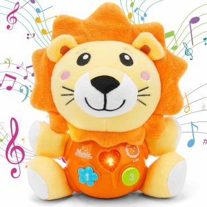 Brinquedos Musicais |   Brinquedos para Bebês de 6 a 12 Meses – Brinquedo Musical para Bebês de 1 Ano – Lindo Leão de Pelúcia Brinquedo para Recém-Nascidos 0 3 6 9 12 Meses – Melhor Presente Brinquedos Musicais Brinquedos Musicais