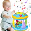 Brinquedos Musicais |   Brinquedos para Bebês de 6 a 12 Meses – Brinquedos Musicais de Aprendizado para Bebês de 12 a 18 Meses – Brinquedos Oceano com Luz Rotativa para Crianças de 1 a 3+ Anos – Presentes para Bebês Meninos e Meninas Brinquedos Musicais Brinquedos Musicais