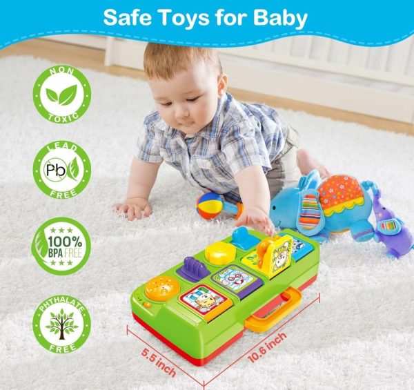 Brinquedos Musicais |   Brinquedos para Bebês de 6 a 12 Meses – Brinquedos Musicais Pop-Up de Causa e Efeito com Luz e Música para 12-18 Meses, Brinquedos Educativos de Aprendizado Precoce para Crianças de 1 a 3 Anos – Presentes Ideais para Bebês Meninos e Meninas Brinquedos Musicais Brinquedos Musicais