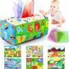 Brinquedos Musicais |   Brinquedos para Bebês de 6 a 12 Meses – Caixa de Lenços Brinquedo – Brinquedos Montessori para Bebês – Brinquedos para Menino e Menina de 1 Ano – Brinquedos Sensoriais Macios com Ruído para Bebês e Crianças Pequenas – Presentes para Meias – Presentes para Bebês Meninos e Meninas Brinquedos Musicais Brinquedos Musicais