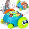 Brinquedos Musicais |   Brinquedos para Bebês de 6 a 12 Meses – Tartaruga Musical para Engatinhar – Brinquedos para Bebês de 12 a 18 Meses – Brinquedos para Hora da Barriga com Luz e Som – Brinquedos Infantis de 0 a 3, 3 a 6, e 6 a 18 Meses – Brinquedos para Recém-Nascidos – Brinquedos de Aniversário para Meninos e Meninas de 1 e 2 Anos Brinquedos Musicais Brinquedos Musicais