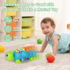 Brinquedos Musicais |   Brinquedos para Bebês de 6 a 12 Meses – Tartaruga Musical para Engatinhar – Brinquedos para Bebês de 12 a 18 Meses – Brinquedos para Hora da Barriga com Luz e Som – Brinquedos Infantis de 0 a 3, 3 a 6, e 6 a 18 Meses – Brinquedos para Recém-Nascidos – Brinquedos de Aniversário para Meninos e Meninas de 1 e 2 Anos Brinquedos Musicais Brinquedos Musicais